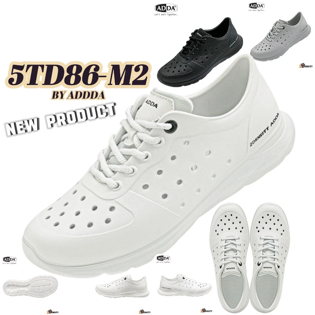 รองเท้าสปอร์ตผู้ชายADDAรุ่น 5TD86-M2 SIZE (7-10) 2DENSITY นุ่มสวมใส่สบายมเพิ่มความกระชับของแท้ 100 %