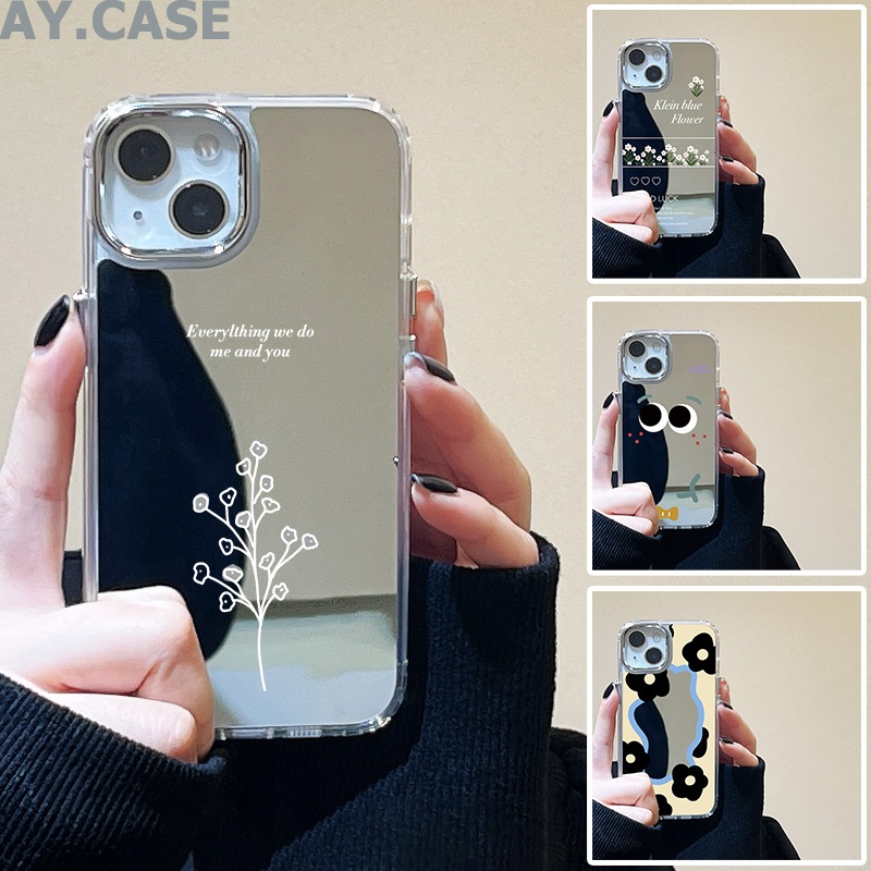 Case For เคส iPhone 16 Pro Max 11 13 15 14 12 Pro Max เคสไอโฟน 11 16pro ต้นไม้โดดเดี่ยวกรณีโทรศัพท์มือถือชุบกระจก