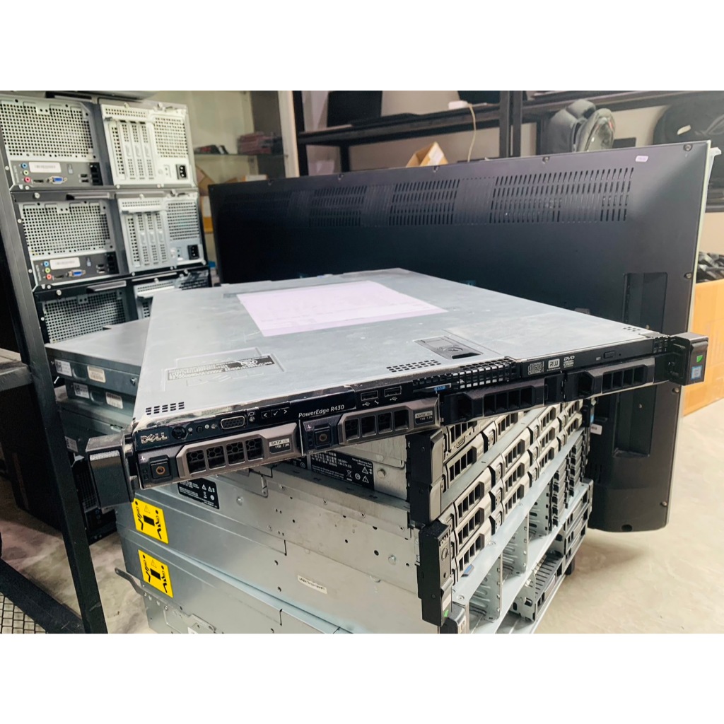 Server มือสอง Dell PowerEdge R430(E5-2640V3*2/16GB*8/1TB*2/Raid H330mini/550W*2) มีประกันร้าน 3 เดือ