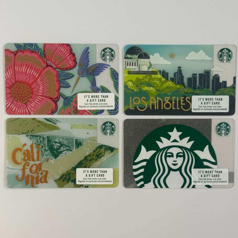 🇺🇸บัตรสตาร์บัคส์ อเมริกา ยังไม่ขูดพิน บัตรพลาสติก (starbucks card)
