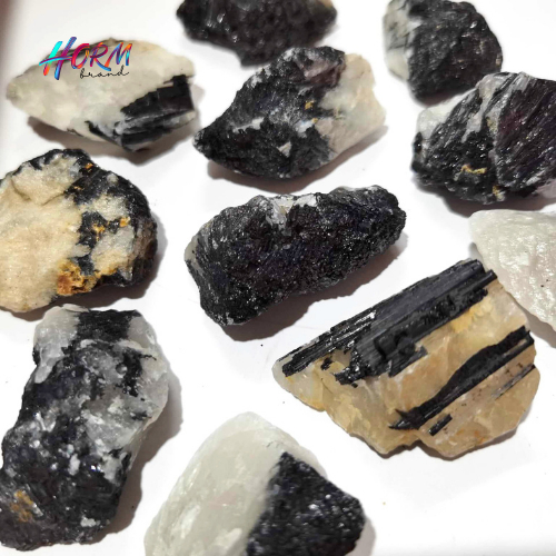 หิน Tourmaline Quartz แก้วขนเหล็ก ทัวร์มาลีนควอตซ์ หินแร่ธรรมชาติ แท้100% อัญมณี  พลอย - รูปที่ 3