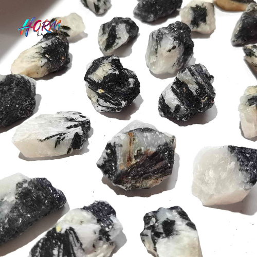 หิน Tourmaline Quartz แก้วขนเหล็ก ทัวร์มาลีนควอตซ์ หินแร่ธรรมชาติ แท้100% อัญมณี  พลอย - รูปที่ 2