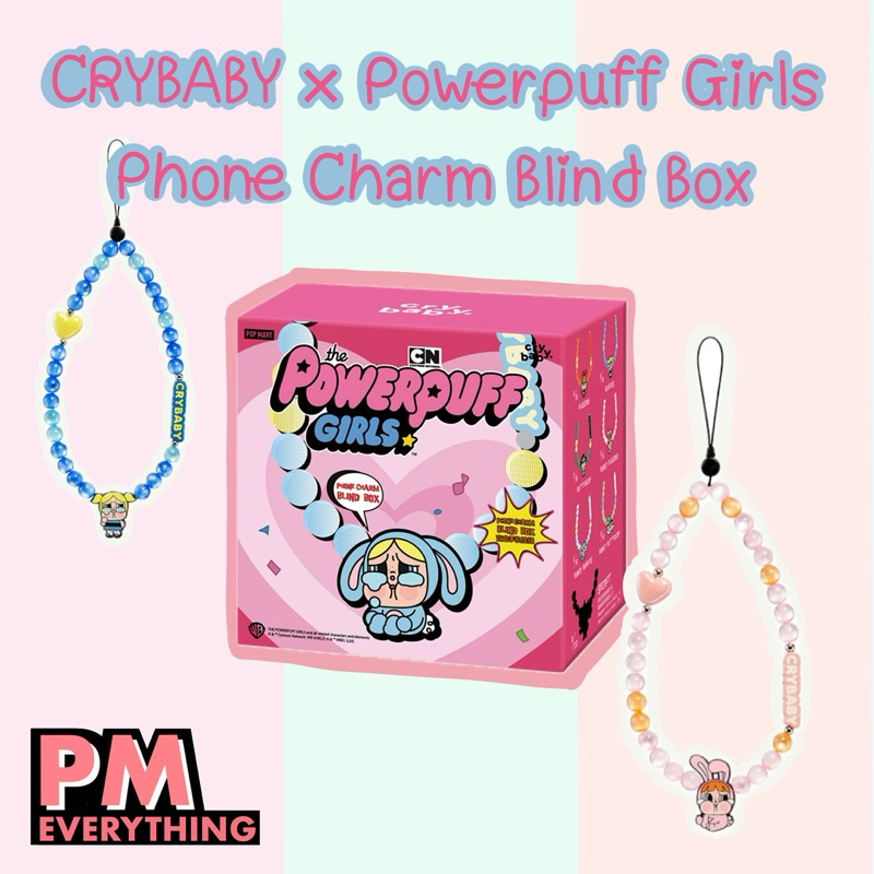[SALE ] CRYBABY × Powerpuff Girls Series-Phone Charm Blind Box สายห้อยโทรศัพท์