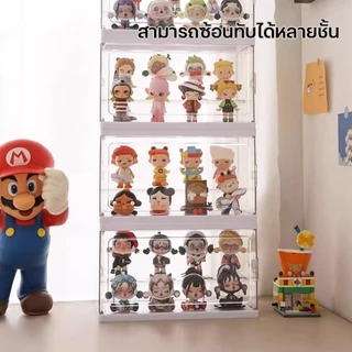 กล่องใส่โมเดล กล่องโชว์โมเดล กล่องใส่ art toy ประหยัดพื้นที่ พลาสติกอย่างดี กันฝุ่น กันน้ำ และมีความโปร่งใสสูง
