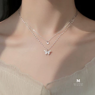 MEET💕พร้อมส่ง สร้อยเงิน Little Joy สร้อยเพชร สร้อยแฟชั่น สร้อยคอเงินแท้ สร้อยคอจี้ สร้อยคอเกาหลี