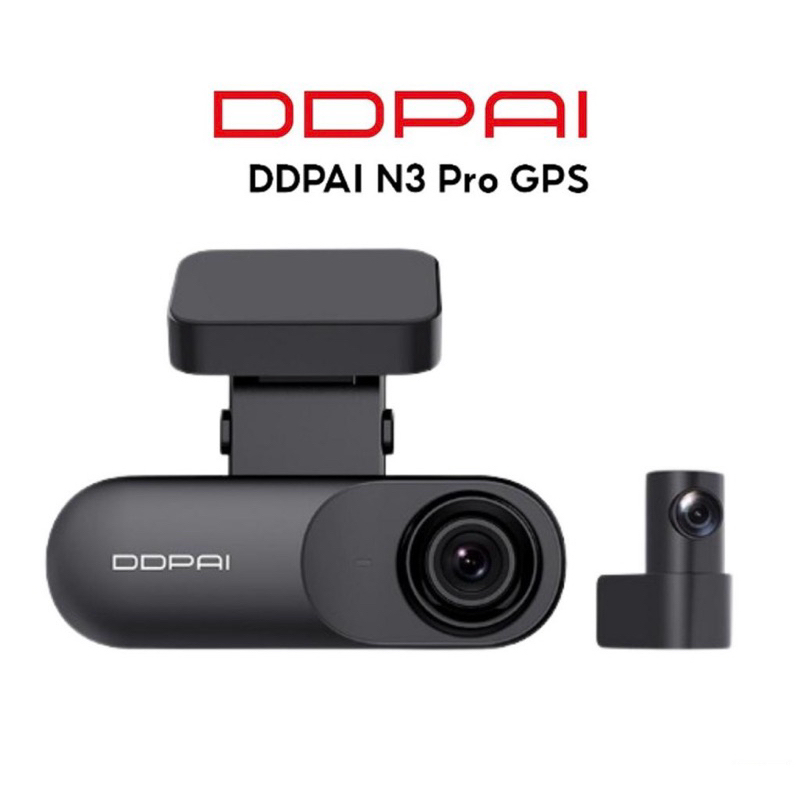 DDPAI Mola N3 Pro GPS Front and Rear Dash Cam 2K+1600P Full HD กล้องติดรถยนต์ 140 °องศามุมกว้าง ความ