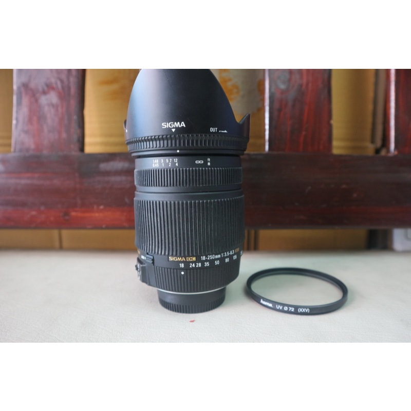 Lens sigma 18-250 mm DC OS HSM for nikon เลนส์ นิคอน สภาพดี