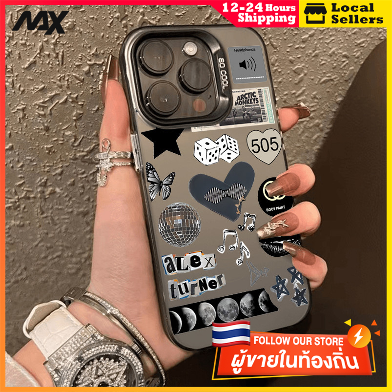 สีดำหรูหราซิลิโคนแข็งกรณีโทรศัพท์ ทุกชนิดของภาพขนาดเล็ก for IPhone 13 12 7Plus 14 15 11 Pro MAX 8 6 7 6S Plus X XR XS