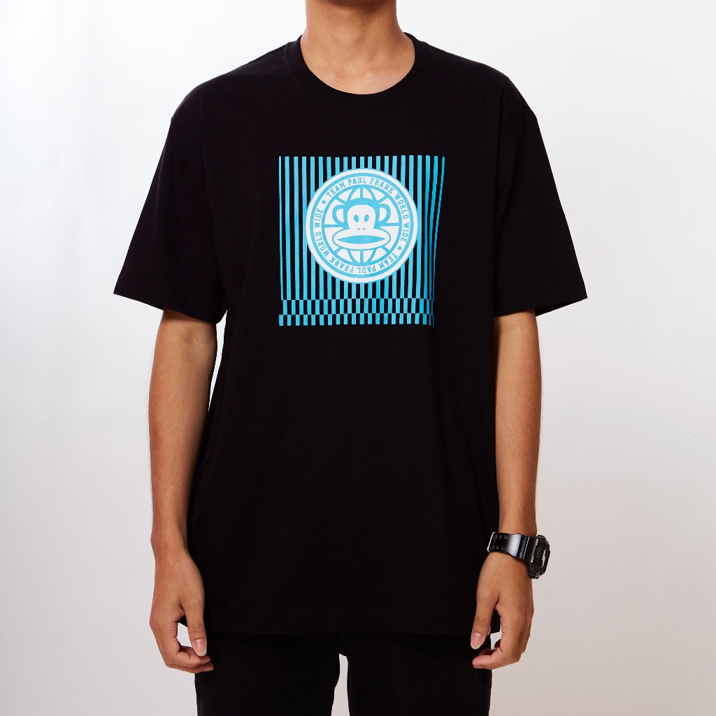 PAUL FRANK เสื้อยืด UNISEX WORLD STRIPES SS TEES