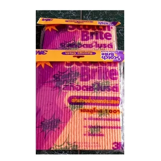ผ้าฟองน้ำสก๊อตช์ไบรต์ 3M scotch-Brite ผ้าฟองน้ำอเนกประสงค์ ของแท้ ซับน้ำดี แห้งไว 1แพ๊ค(4ชิ้น) พร้อมส่ง