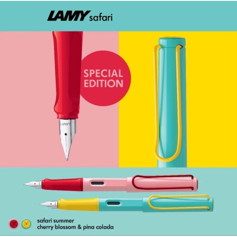 ปากกา Lamy Safari Summer Collection Cherry Blossom & Pina Colada