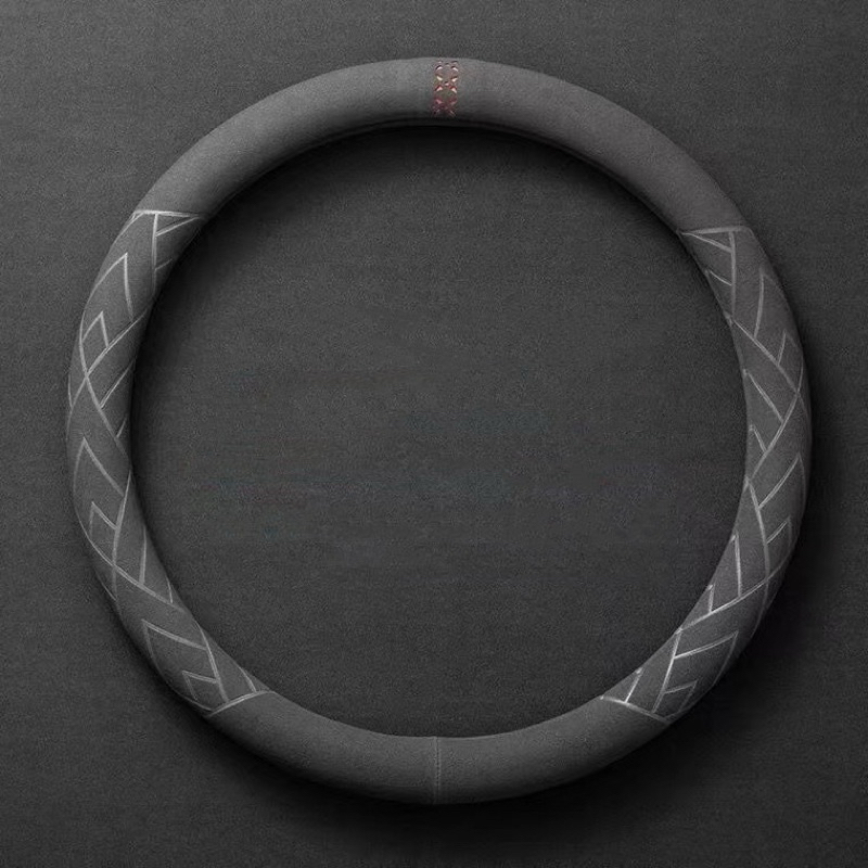 ปลอกหุ้มพวงมาลัยรถยนต์ กันรอย ทรงกลม ใช้งานง่าย ทำความสะอาดง่าย ทนเหงื่อ ทน - รูปที่ 6