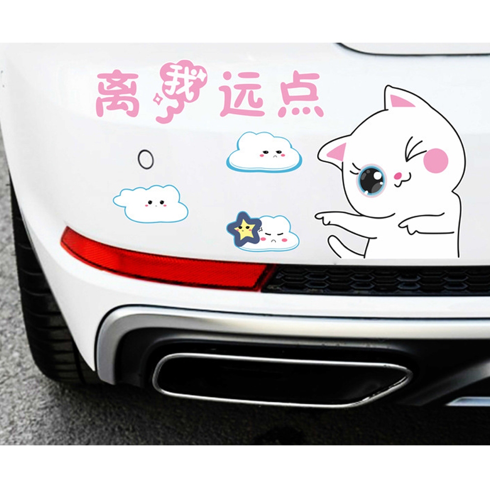 (ส่งจากไทย) สติ๊กเกอร์แมว สติ๊กเกอร์ติดรถการ์ตูน สติ๊กเกอร์การ์ตูน ติดรถ ติดแอร์ ติดได้หลากหลาย สติ๊กเกอร์สวยๆ ปกปิดรอย ราคา ถูกที่สุด ดีลบีเคเค แกลเลอรีภาพที่ 5