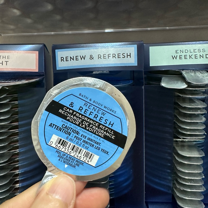 Bath & Body Works Car Fragrance BBW น้ำหอมปรับอากาศในรถกลิ่น Renen &Refresh ของแท้ ช๊อปไทย
