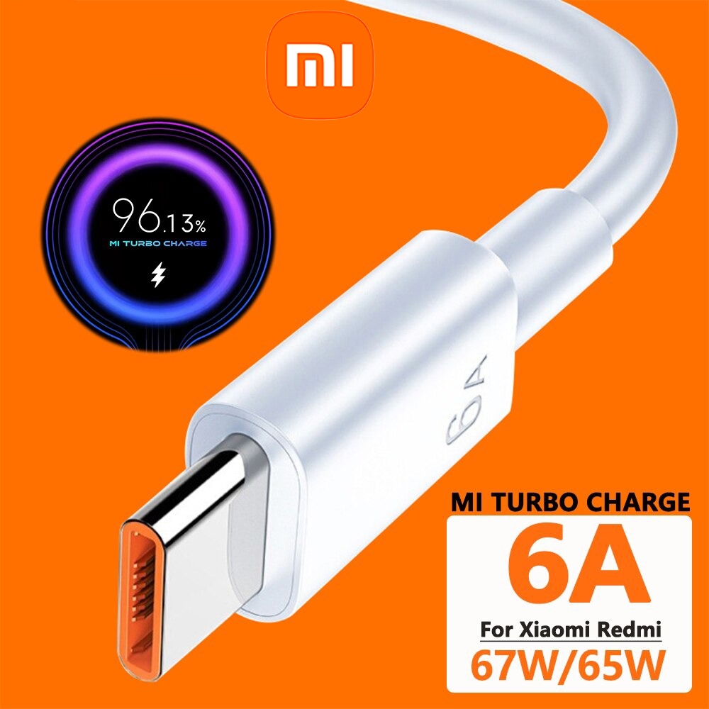 สายชาร์จ หัวชาร์จ 18W 33W 67W 120W สำหรับ Xiaomi USB Type C รองรับ Quick Charge 3.0 4.0 Mi Turbo charge จุดทศนิยม