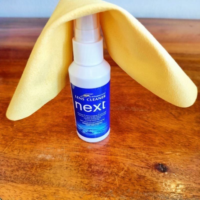 น้ำยาล้างเลนส์next พร้อมผ้าเช็ดแว่น