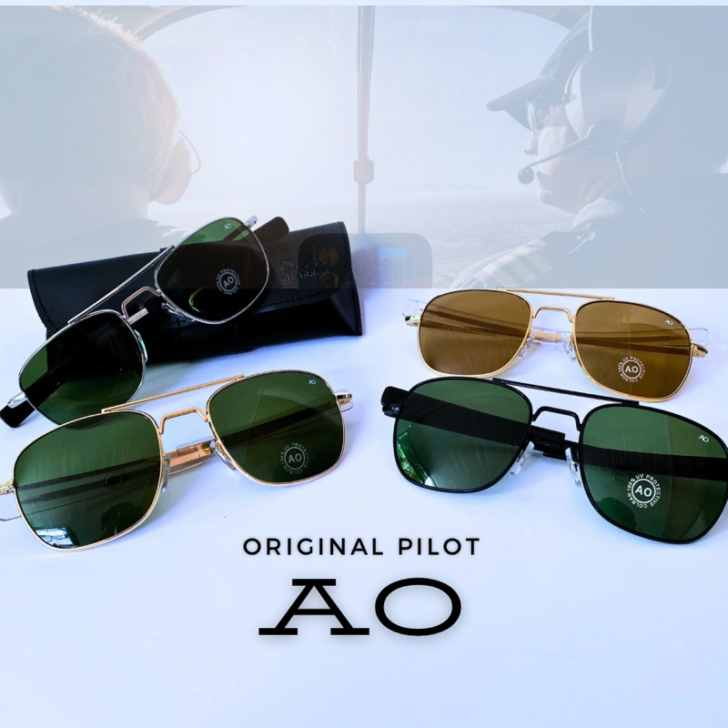 แว่นกันแดดAOทรงนักบิน