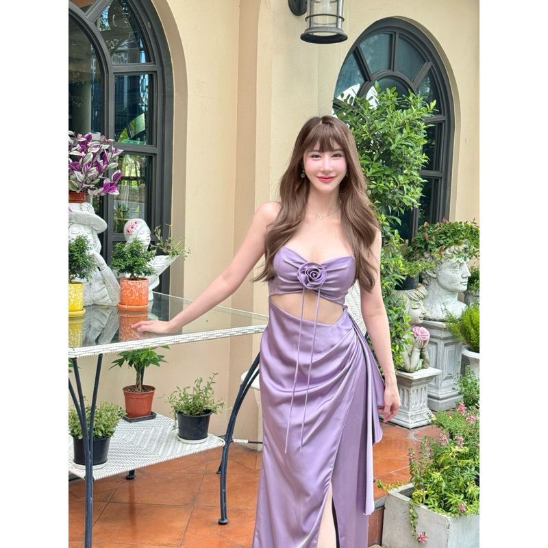 Bella dress in purple