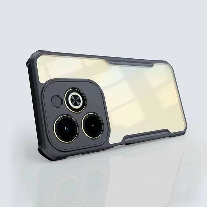 infinix hot 40/infinix hot40 Proตรงรุ่น(พร้อมส่งในไทย)เคสกันกระแทกขอบสีหลังใสInfinix Hot 40/Infinix 