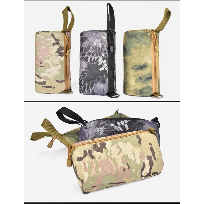 กระเป๋าเก็บของเก็บเครื่องมืออเนกประสงค์ EDC ลายพราง แบบพกพา กันน้ำ มี2ขนาด