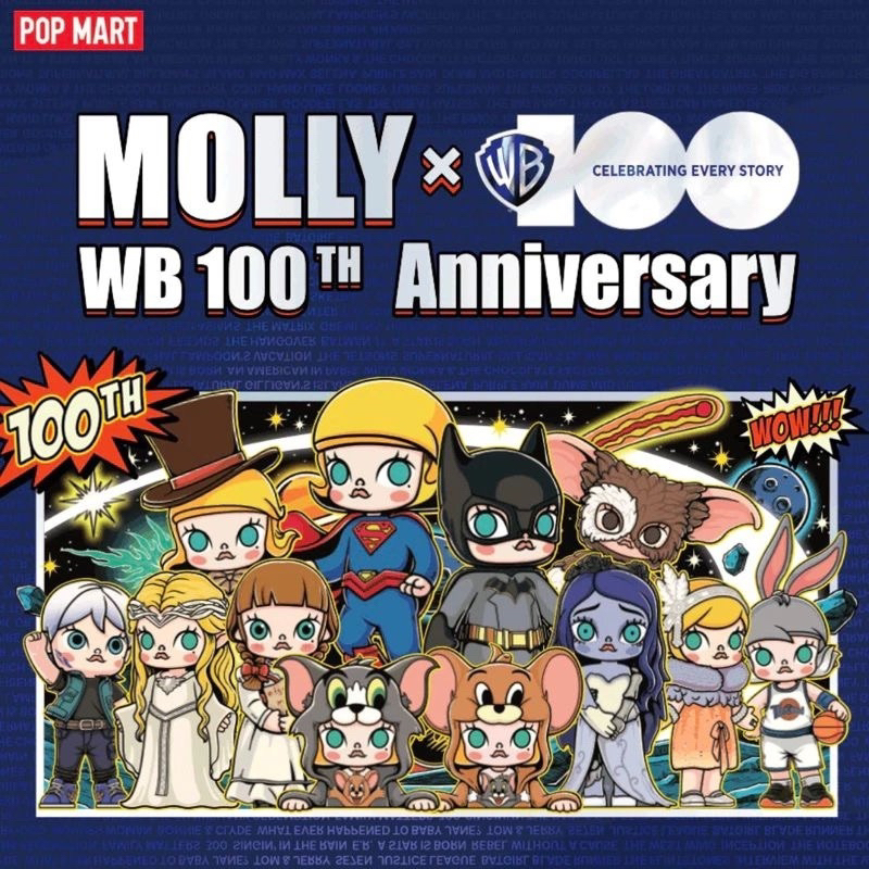 [พร้อมส่ง🇹🇭] กล่องสุ่ม “ระบุตัว” POPMART MOLLY x WB 100th Anniversary Series Blind Box