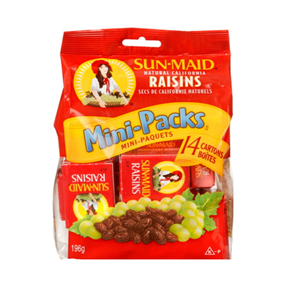 Sun-Maid Mini Snacks Sun Maid Natural California Raisins ซันเมดลูกเกด สแน็ค นำเข้าจากอเมริกา