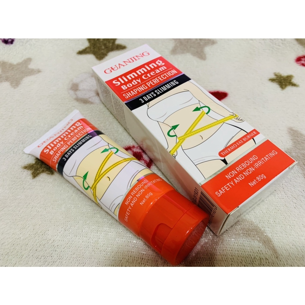 ครีมกระชับสัดส่วน การเผาผลาญไขมันครีมให้ความชุ่มชื้น (กล่องแดง) GUANJING Slimming Body Creem 80g