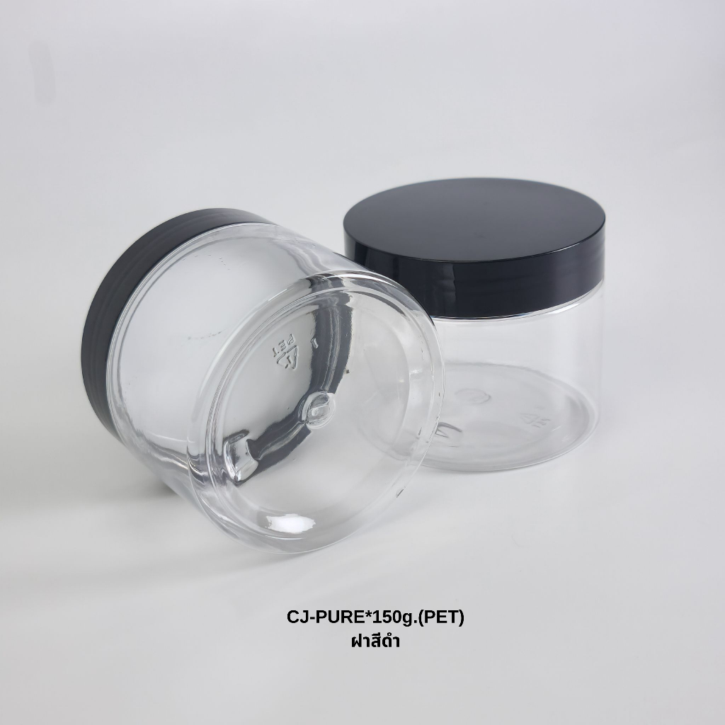 (พร้อมส่ง)กระปุกใส ใส่ครีม โลชั่น ขนาด 150g. พลาสติกPET ภาชนะบรรจุเครื่องสำอางค์ กระปุกครีมอเนกประสงค์ สีใส ทรงกลม