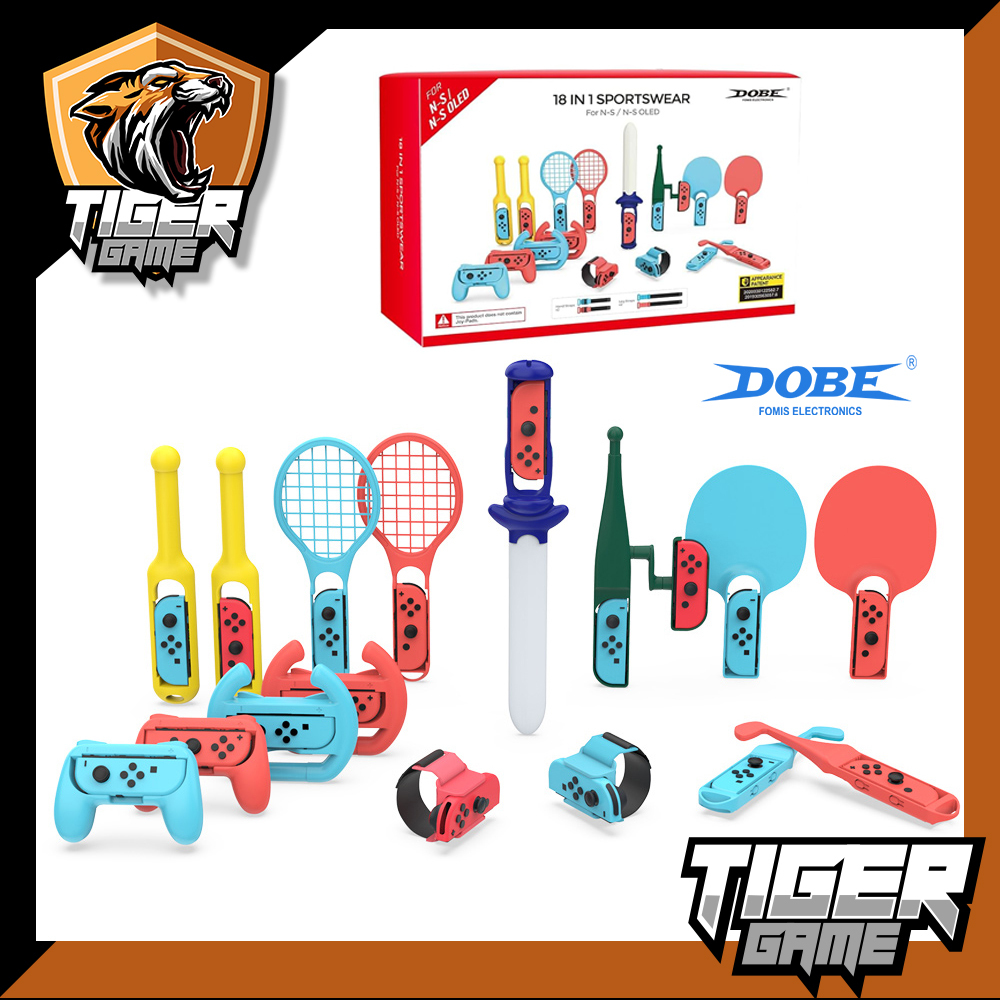 Dobe ชุดเล่นเกมส์ Sportswear 18 in 1 (อุปกรณ์เกมส์กีฬา Switch)(Sport Wear Connec