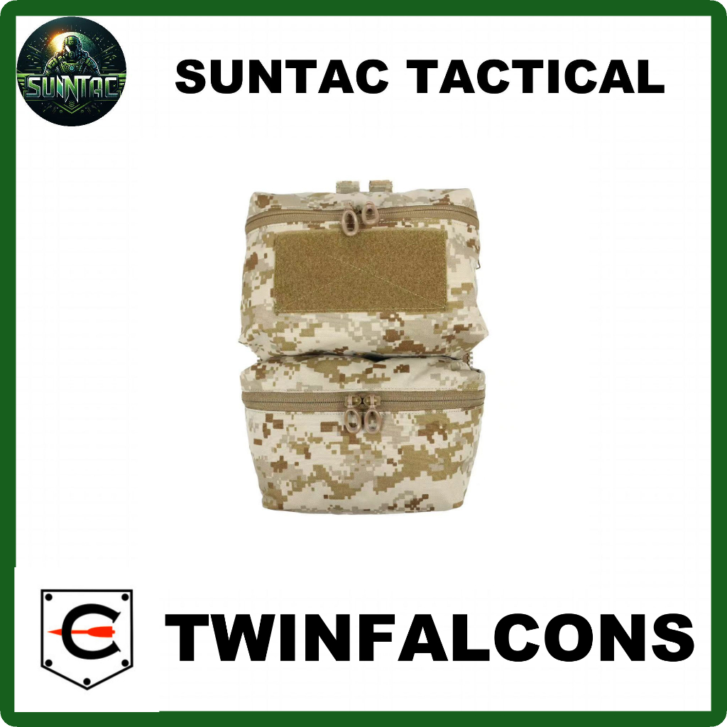 Twinfalcons กระเป๋าหลังติดเสื้อเกราะ| FCPC V5 Back Panel Double Pouch | TW-P112