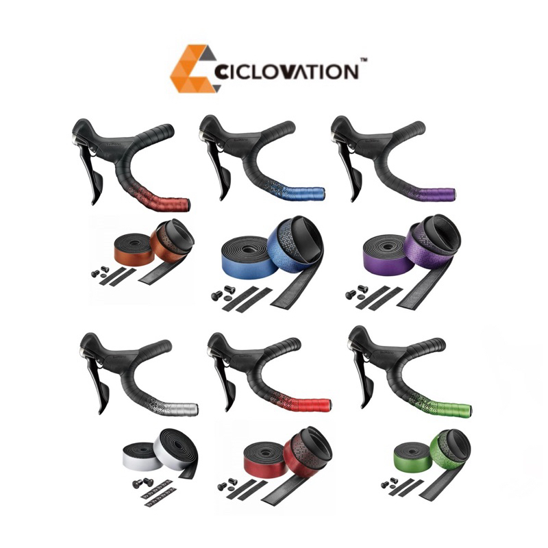 (โค๊ดส่วนลด) ผ้าพันแฮนด์เสือหมอบ CICLOVATION รุ่น FUSION METALLIC ผลิตจากประเทศไต้หวัน  ด้วยวัสดุ PU คุณภาพสูง