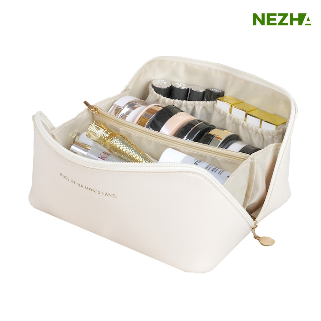 Nezha กระเป๋าเครื่องสำอางหลายชั้น กะเป๋าเครื่องสำอาง cosmetic bag วัสดุคุณภาพ ใส่เครื่องประดับ จุของได้เยอะ