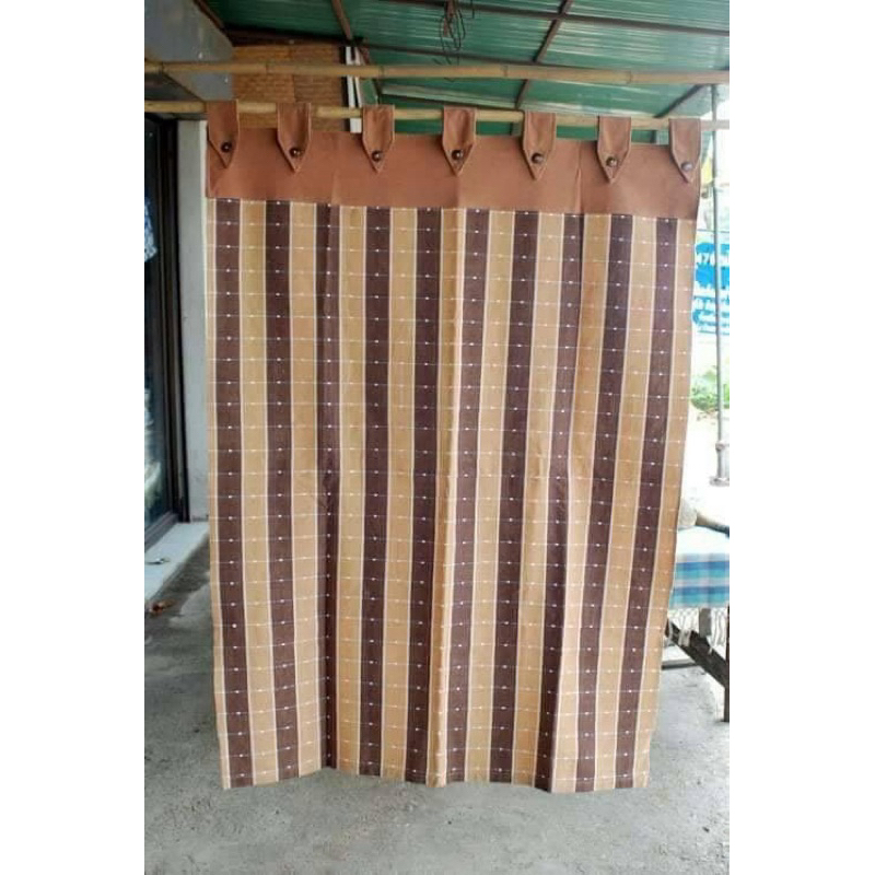 แนะนำ ผ้าม่าน ผ้าม่านผ้าฝ้ายทอมือสำหรับประตูกว้าง1มสูง2ม ราคาพิเศษ มีเก็บเงินปลายทาง