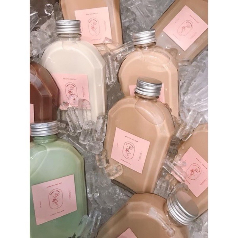 พร้อมส่งจากไทย 🇹🇭 ขวดแก้วแบน 250 ml