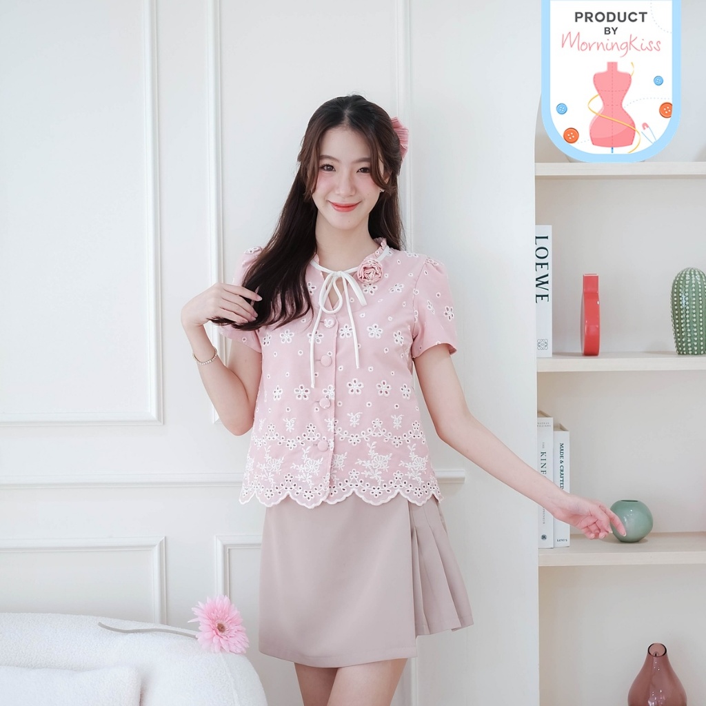02-314 Jolly Sweet Rose Blouse - 5 ไซส์