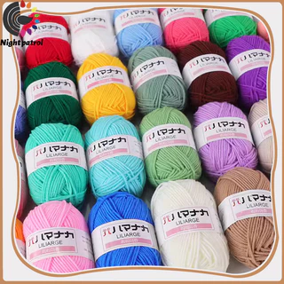 ไหมพรมฝ้าย สำหรับถักโครเชต์ ไหมพรมคอตตอนนม 4ply 25g Milk cotton yarn
