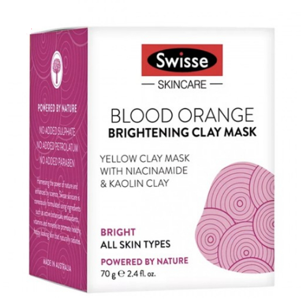 SWISSE Blood Orange Brightening Clay Mask 70g