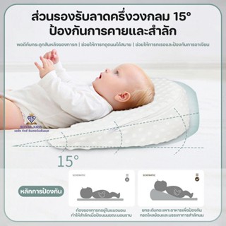 Royal kids หมอนรองกันลื่น หมอนเด็ก รองแหวะนม สําหรับเด็ก หมอ…