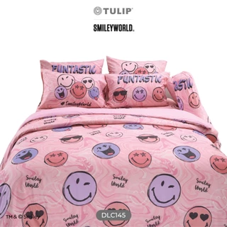 TULIP Delight สไมลีย์เวิลด์ DLC145 ลิขสิทธิ์แท้ Smiley World ชุดผ้าปูที่นอน ผ้าห่ม ผ้านวม พิมพ์ลายการ์ตูน