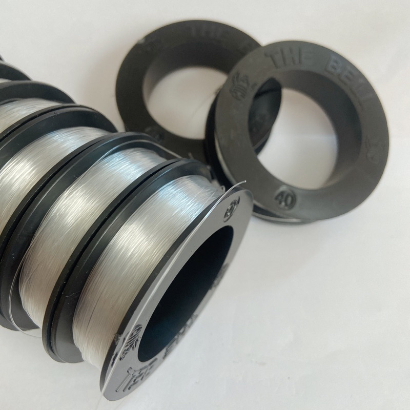 E012 เอ็นไม่ยืดตราระฆัง เอ็นสำหรับงานสร้อยคองานdiy เอ็นตกปลา