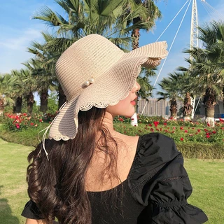 หมวกสาน Cindy (B103) หมวกบัคเก็ตกันแดด แฟชั่นสำหรับผู้หญิง