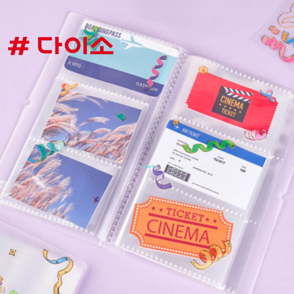 Daiso korea อัลบั้ม ใส่การ์ด รูป  ไดโซะ เกาหลี (30 แผ่น/180 ช่อง) ราคา ถูกที่สุด ดีลบีเคเค รูปภาพหลัก