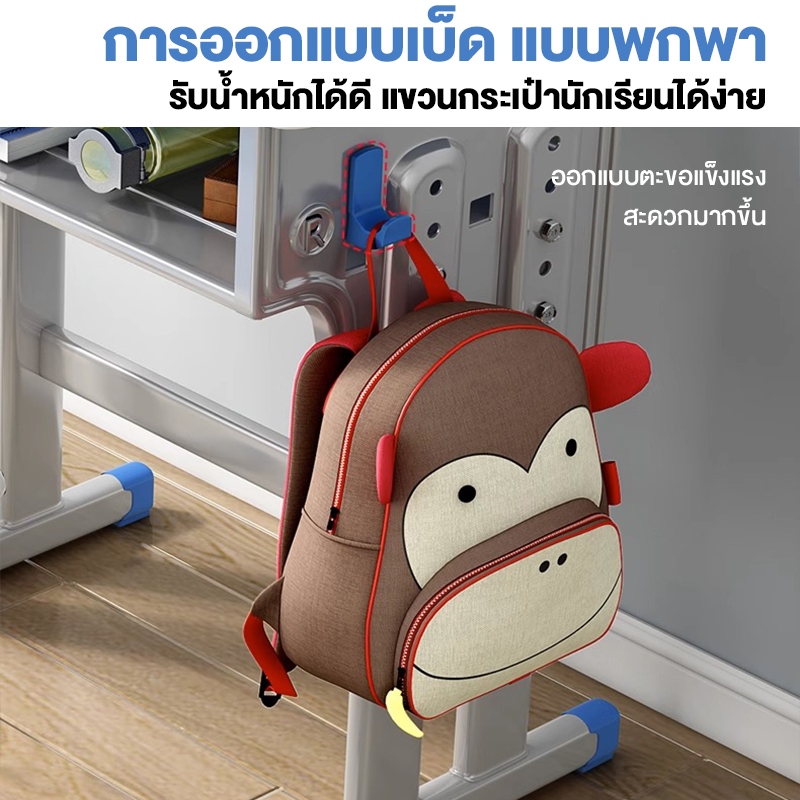 iF โต๊ะเขียนหนังสือเด็ก เซ็ทโต๊ะและเก้าอี้เด็ก ปรับความสูงได้ รับประกันคุณภาพ แข็งแรงมาก - รูปที่ 4