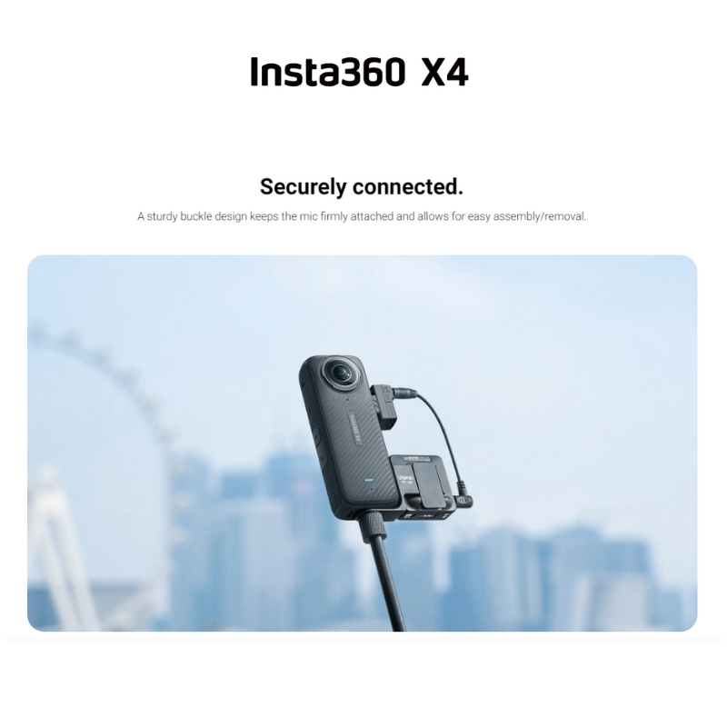 Insta360 X4 Mic Adapter รับประกัน 1 ปี