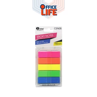 E-filee-file (อี-ไฟล์) อินเด็กซ์โน๊ต Sticky Notes ฟิล์มอินเด็กซ์ ดัชนีคั่นหน้า รุ่น CSN03/CSN04/CSN05/CSN16 (จำนวน 1 แพ็
