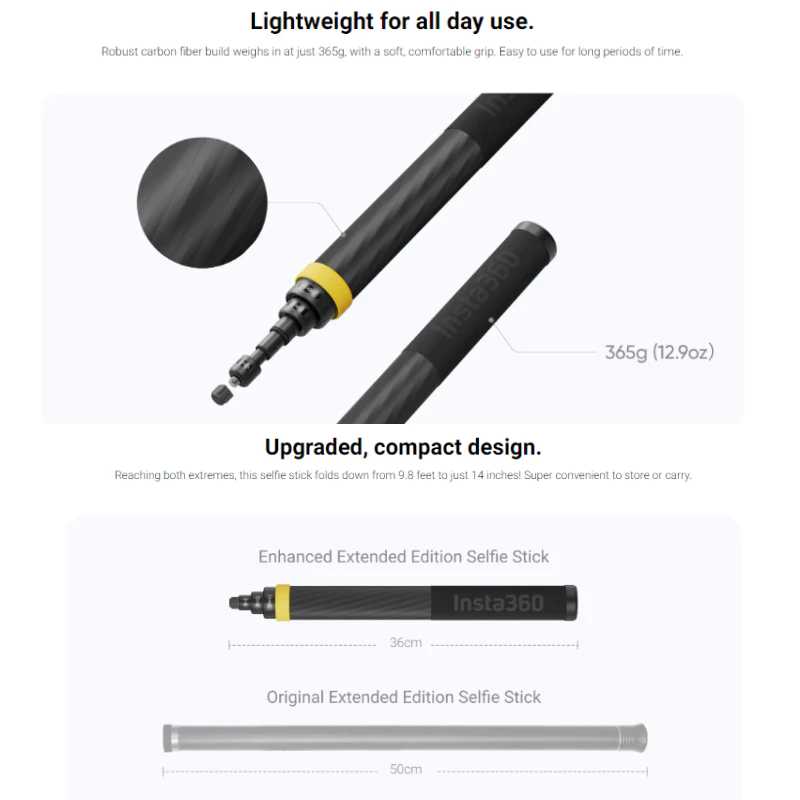 Insta360 3M Extended Edition selfie stick รับประกันศูนย์ 1 ปี thumbnail 7