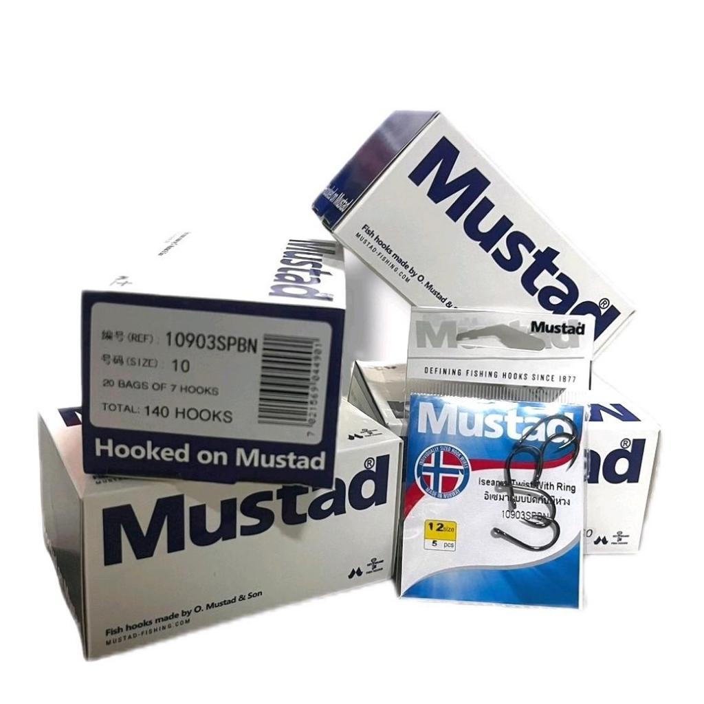 เบ็ด Mustad ISEMA 10903SPBN อีเซมาเเบบตูดห่วง เเท้ 100%
