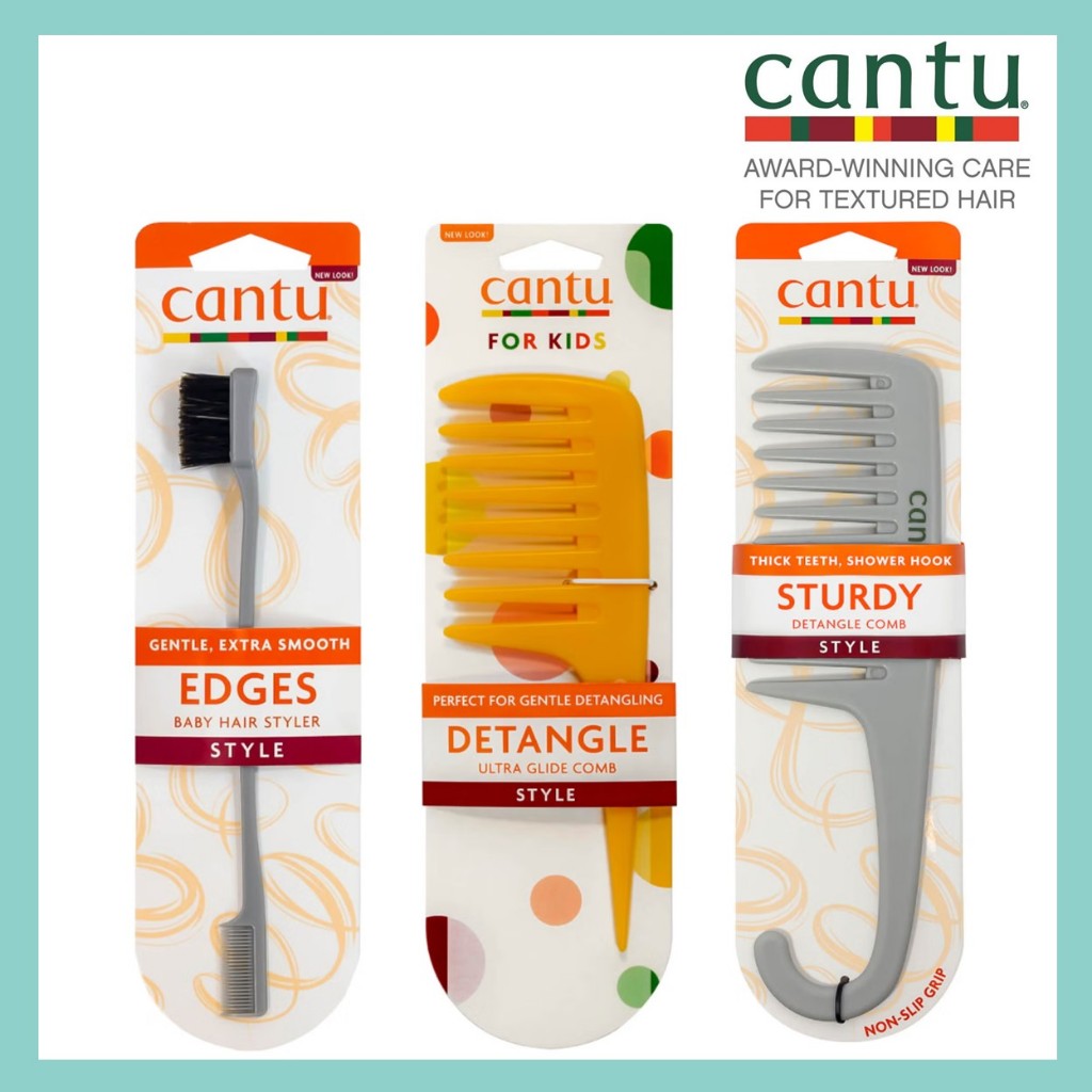 ✳️[แท้ 100%/พร้อมส่ง]✳️ Cantu Baby Hair Brush / Cantu Thick Detangle Sturdy Wash Day Comb หวีสำหรับผ