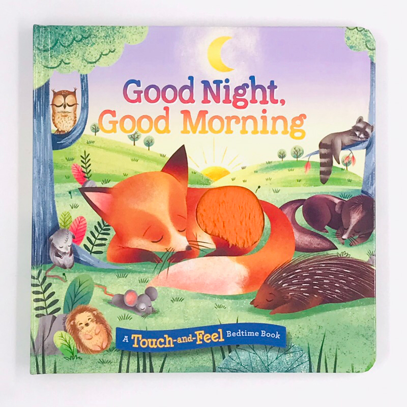 บอร์ดบุ๊คผิวสัมผัส A Touch-and-Feel Bedtime Book: Good Night, Good Morning I3F3