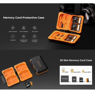K&F 29-slot memory card case waterproof and shockproof carrying case